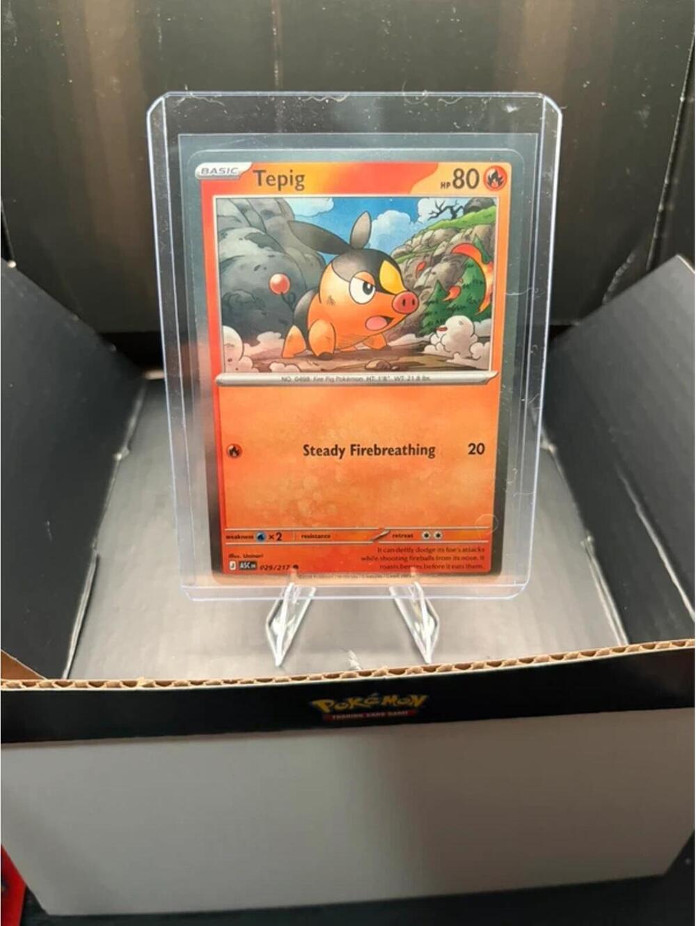 Tepig Ascended Heroes Pokemon TCG Cosmo Holo 029/217